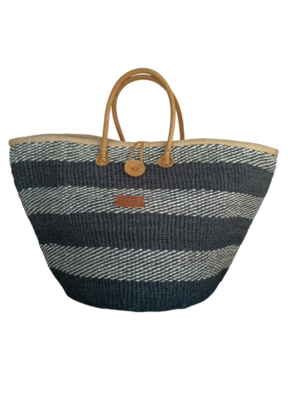 Bolsa de mano de paja de sisal hecha a mano Balance Flow