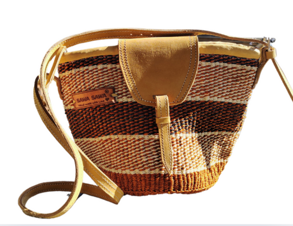 Flow of Life Handmade Sisal Crossbody Shoulder Bag