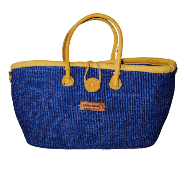 Calm Waters Handmade Sisal Straw Work/Office Tote