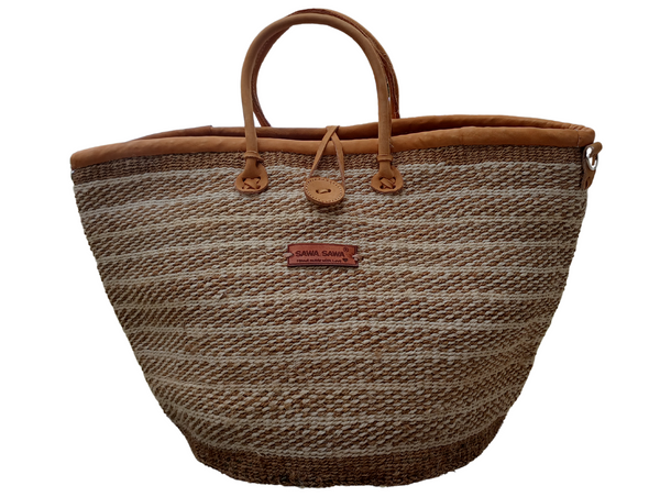 Life’s Path Handmade Sisal Market Tote Basket