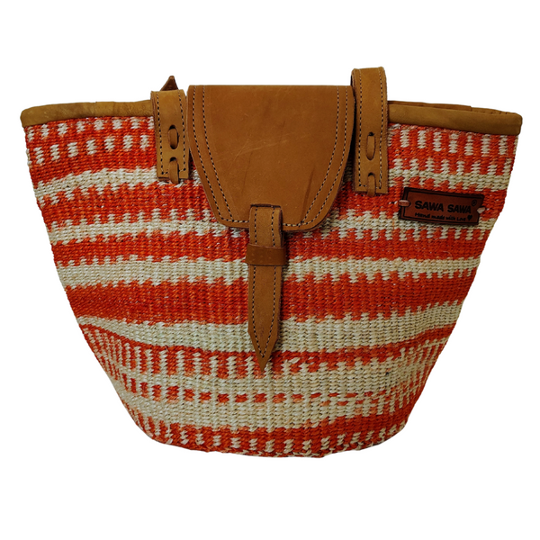 Harvest Glow Handmade Sisal Straw Medium Tote Purse