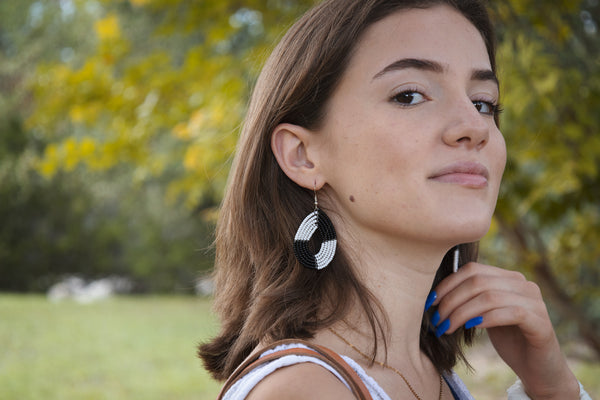 Balance Mini Handmade Teardrop Earrings